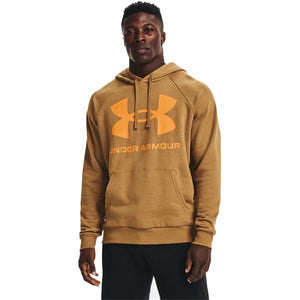 Men’s Hoodie Under Armour Rival Big Logo Ocre-0