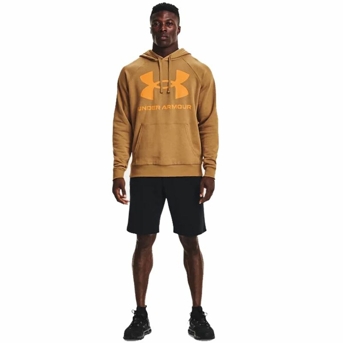 Men’s Hoodie Under Armour Rival Big Logo Ocre-3