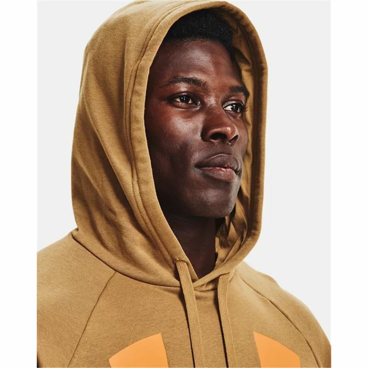 Men’s Hoodie Under Armour Rival Big Logo Ocre-2