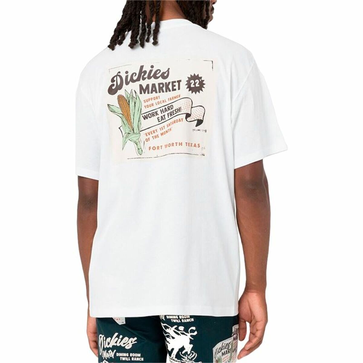 Men’s Short Sleeve T-Shirt Dickies Grainfield White-2