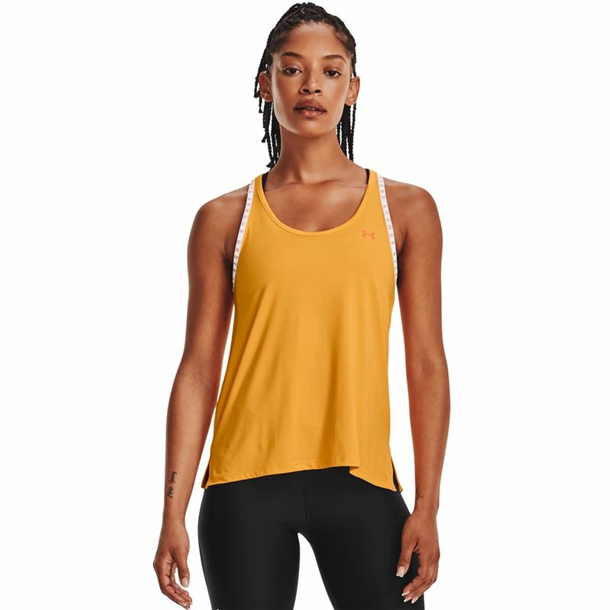 Tank Top Women Under Armour Knockout Mustard-7