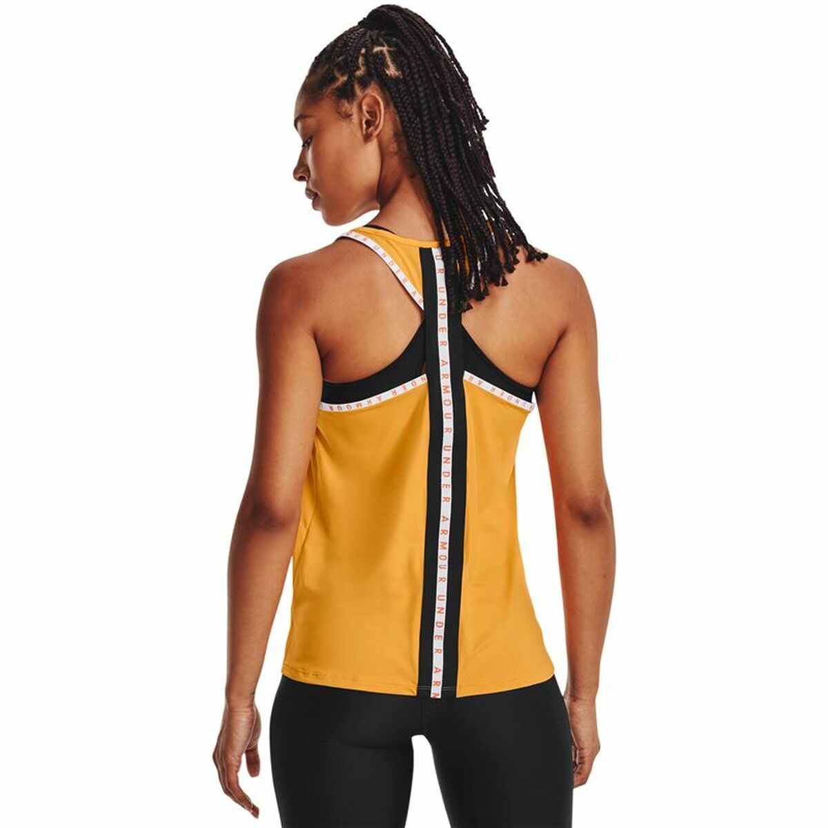 Tank Top Women Under Armour Knockout Mustard-6