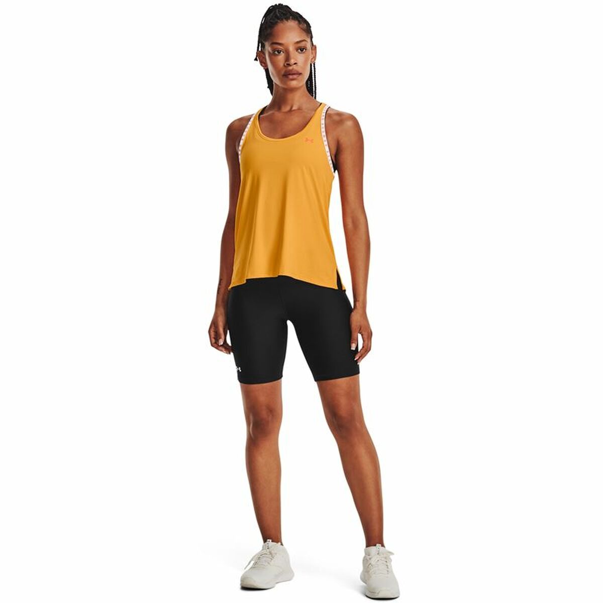 Tank Top Women Under Armour Knockout Mustard-5