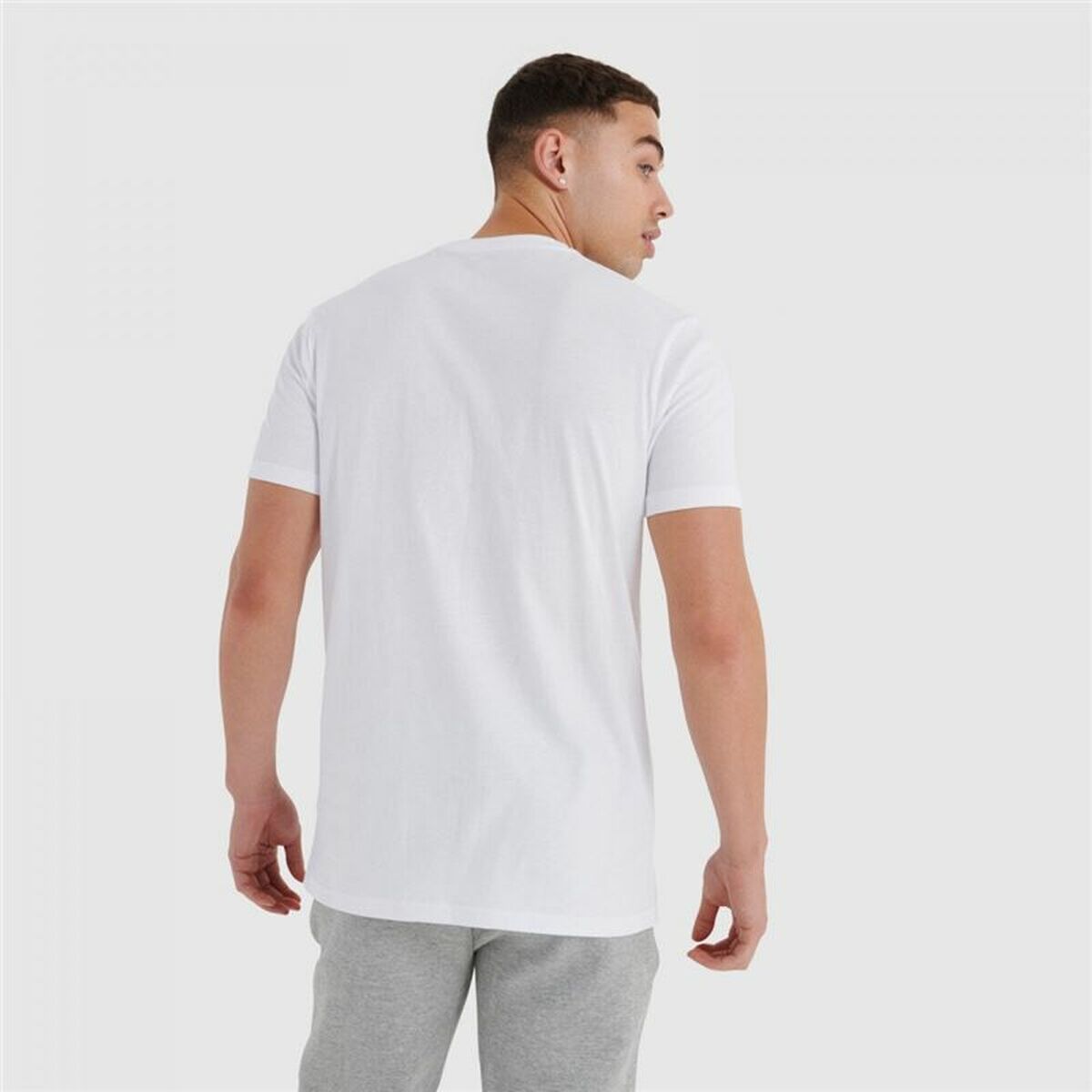 Men’s Short Sleeve T-Shirt Ellesse Michaelo White-4