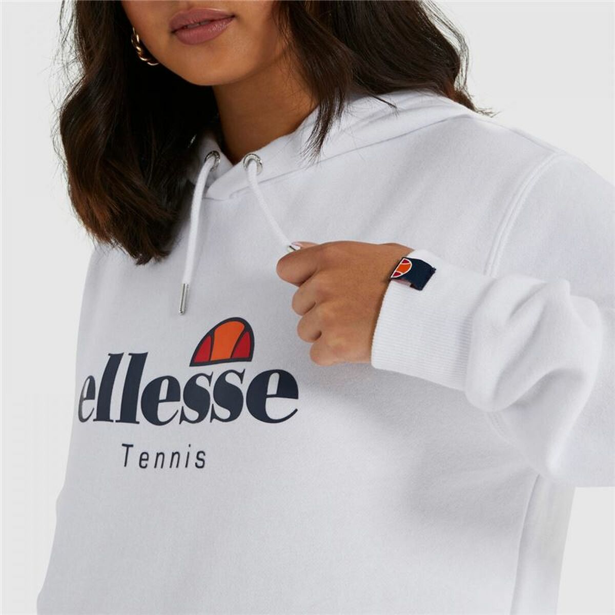 Women’s Hoodie Ellesse Ascellare White-5