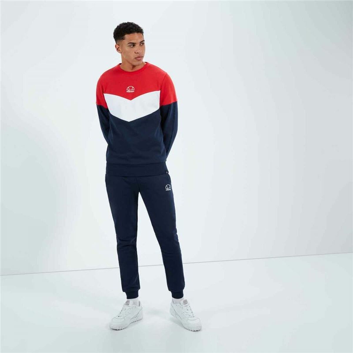Sweatshirt without Hood Ellesse Resistenza Red-4