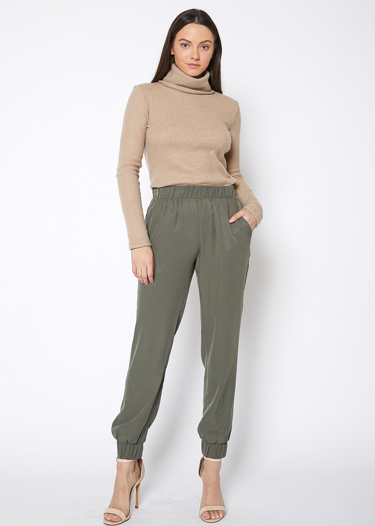 Women's All Day Elastic Cuff Jogger Pants-4